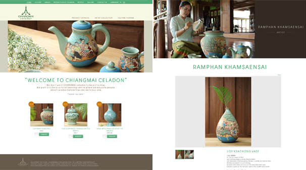 Chiangmai Celadon | Webdesign เชียงใหม่ ออกแบบเว็บไซต์