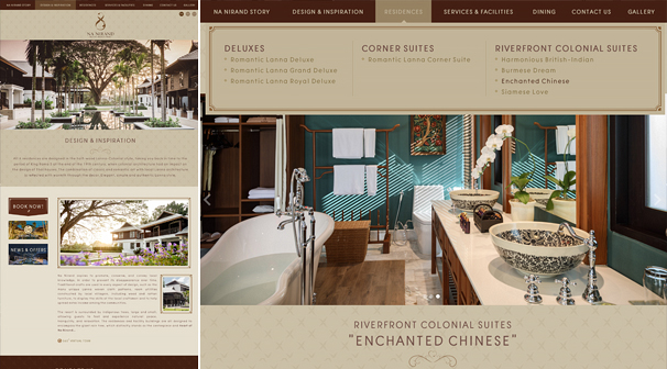 Na Nirand Romantic Boutique Resort | Webdesign เชียงใหม่ ออกแบบเว็บไซต์